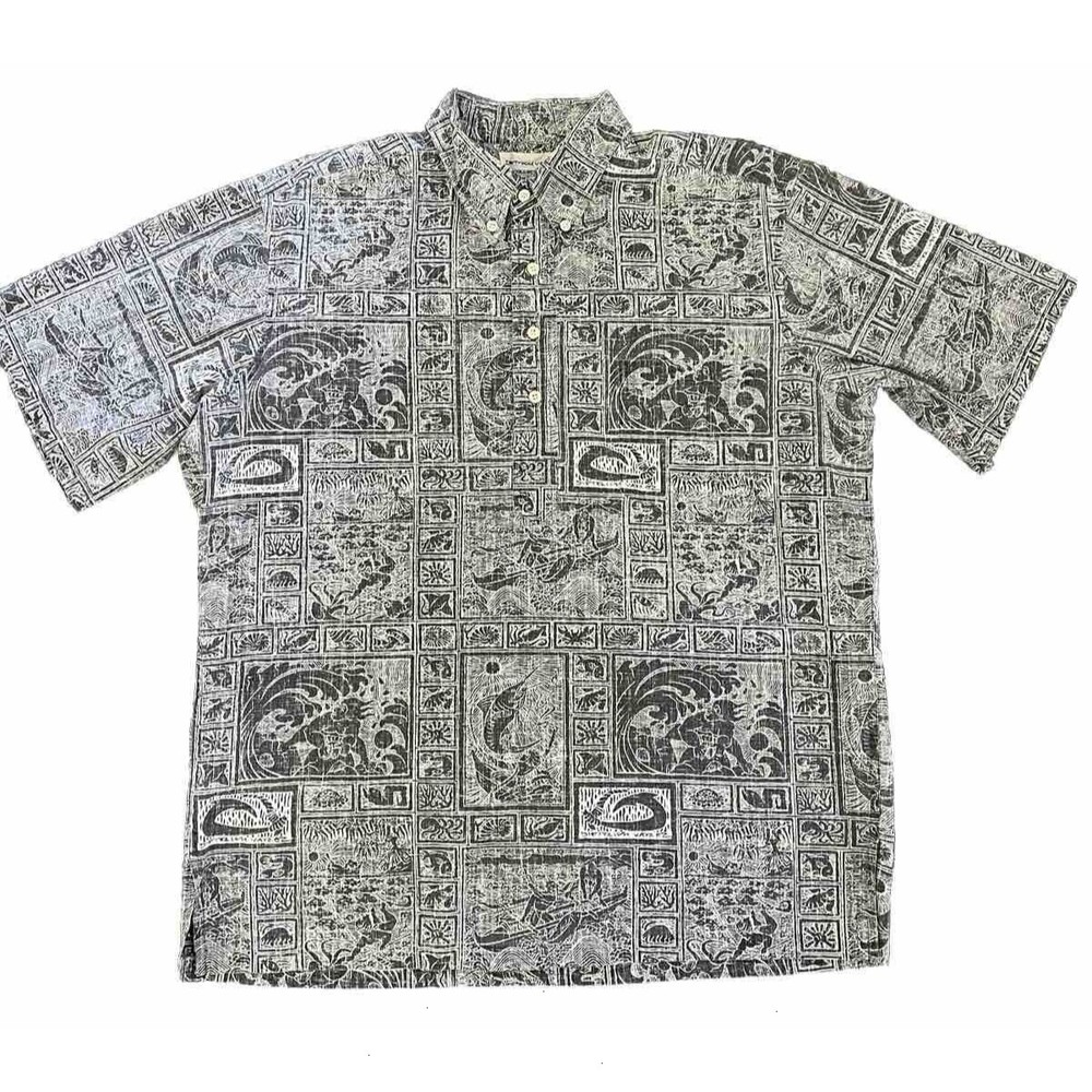 Vintage Reyn Spooner Men’s Dietrich Varez Rare Hawaiian Button Up Shirt Size L